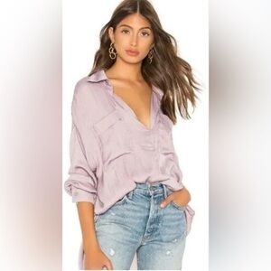 Free People Light Purple Blouse